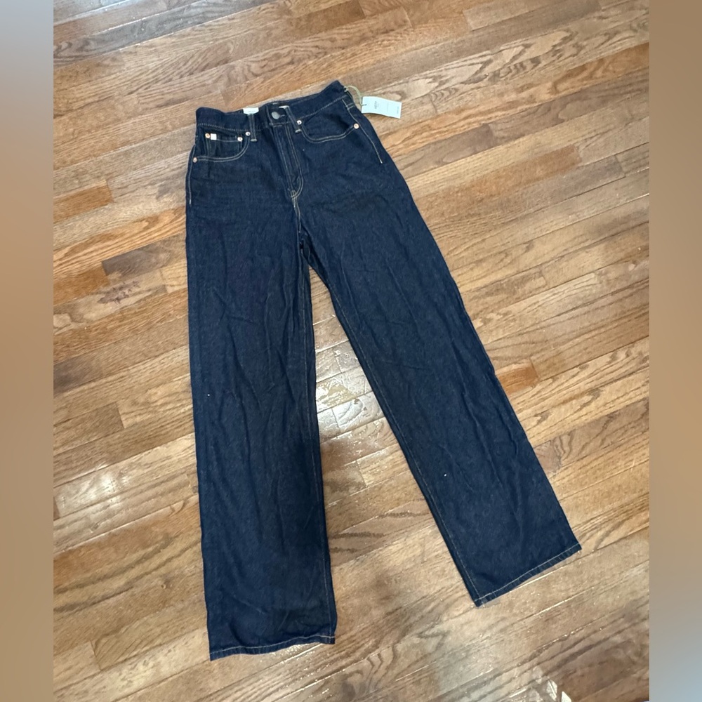 NWT American Eagle Outfitters Dark Blue Women Stove Pipe Jeans